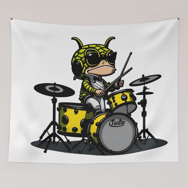 Item preview, Turtle Drumming in the Role of the Drummer of the Turtle Band designed and sold by ratchawoot.