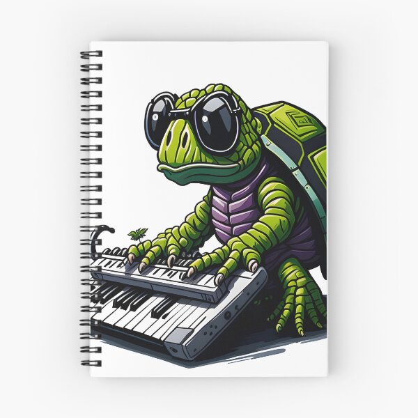 Item preview, Turtle Playing the Keyboard as the Keyboardist of the Turtle Band designed and sold by ratchawoot.