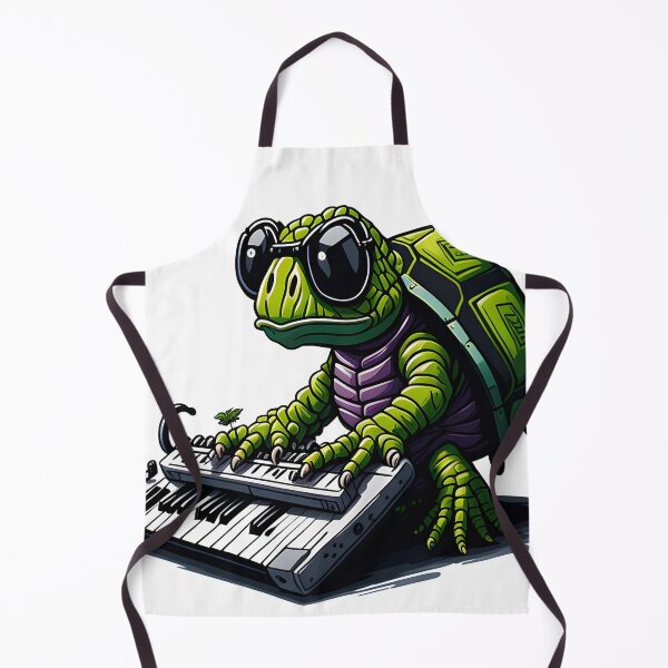 Item preview, Turtle Playing the Keyboard as the Keyboardist of the Turtle Band designed and sold by ratchawoot.