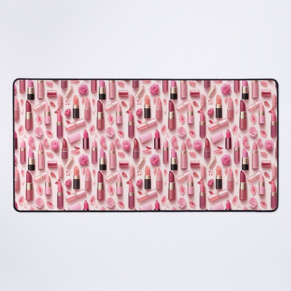 Item preview, Collection of Pink Lipstick and Cosmetics as Isolated Objects on a White Background designed and sold by AlienSkinEyes.