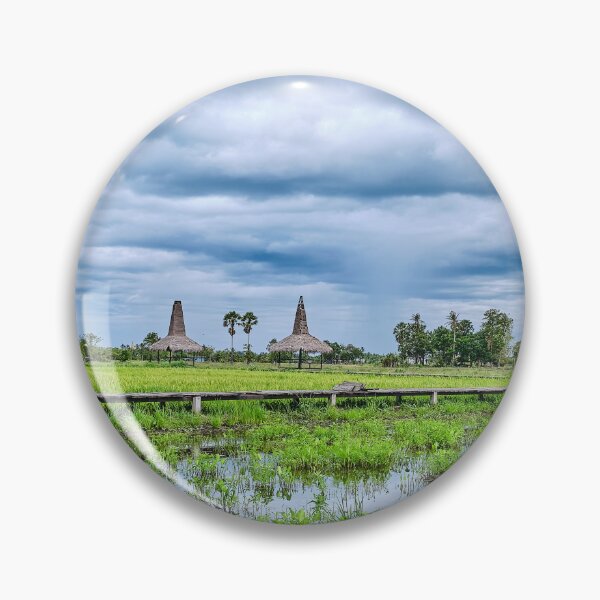 Item preview, Ephemeral Painting: Rice Fields under the Storm designed and sold by franck380.