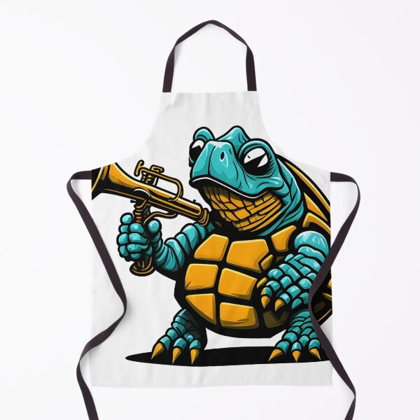 Item preview, Turtle Playing the Trumpet as the Trumpeter of the Turtle Band designed and sold by ratchawoot.