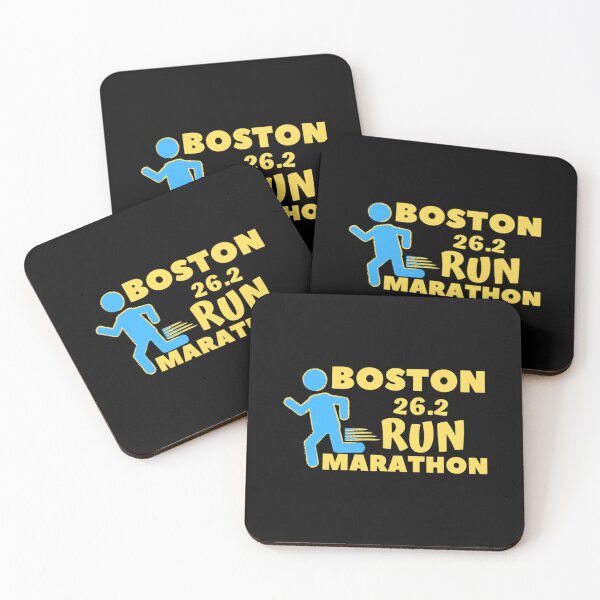 Item preview, Boston 26.2 Marathon - 10K, Full, Half Marathoner Gift, Runner_s Gift, Running Gift,Blue, Yellow E designed and sold by VintageImagerye.