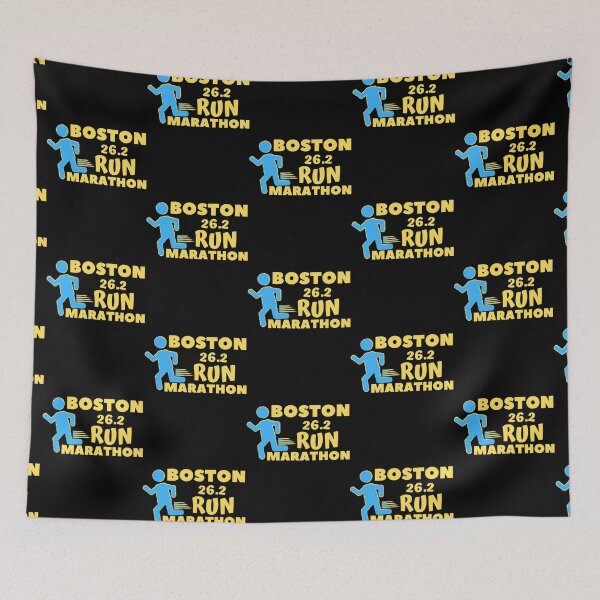 Item preview, Boston 26.2 Marathon - 10K, Full, Half Marathoner Gift, Runner_s Gift, Running Gift,Blue, Yellow E designed and sold by VintageImagerye.