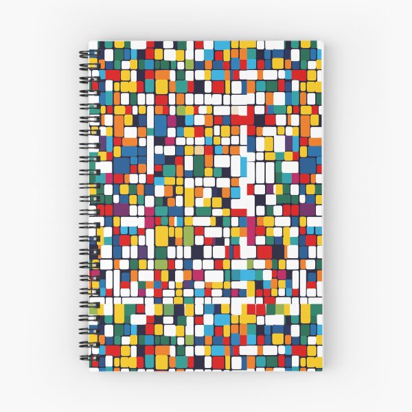 Item preview, Colorful square abstract pattern designed and sold by tinytwist.