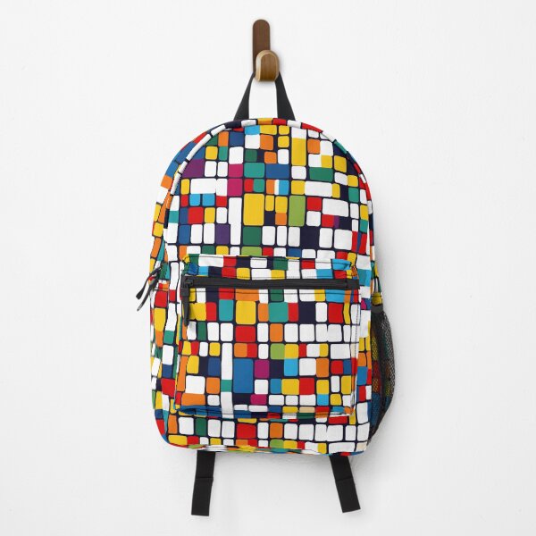 Item preview, Colorful square abstract pattern designed and sold by tinytwist.