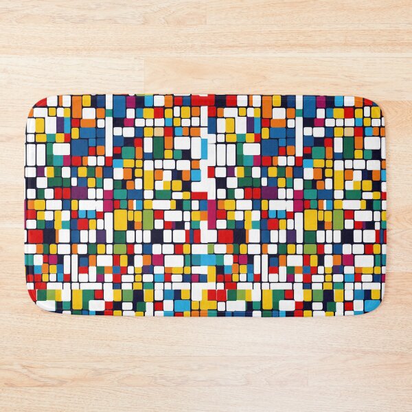 Item preview, Colorful square abstract pattern designed and sold by tinytwist.