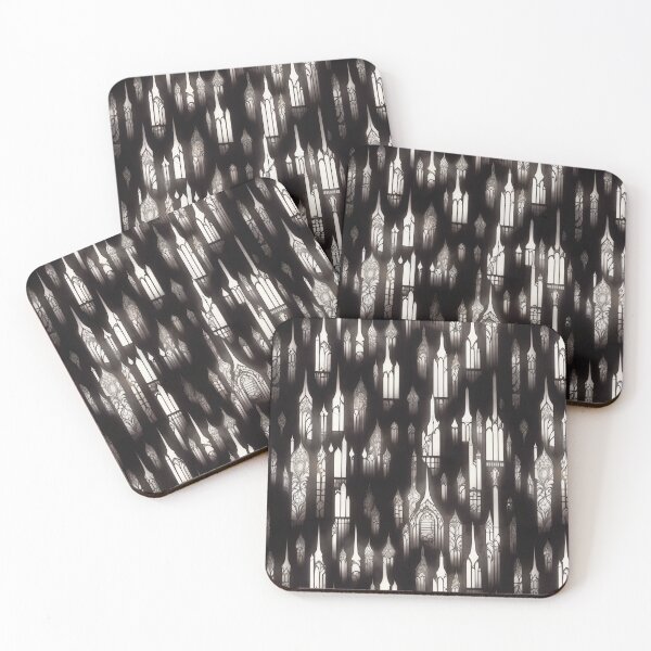 Item preview, Dark City Neo-Gothic Ethereal Architecture Pattern designed and sold by entwithanaxe.