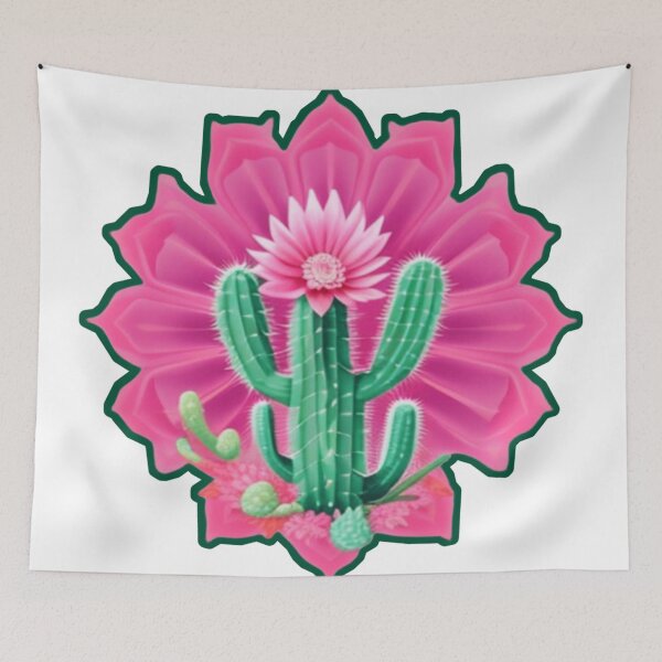 Item preview, Pink cacti floral  designed and sold by Roxburylane.