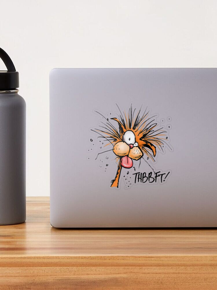 Bloom County Bill The Cat Funny Cartoon Sticker