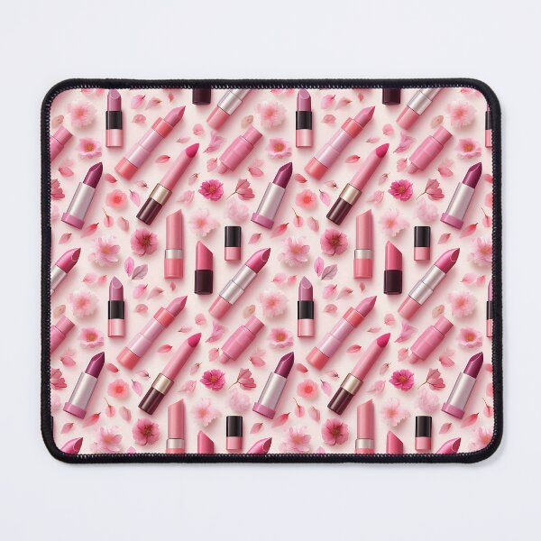 Item preview, Collection of Pink Lipstick and Cosmetics as Isolated Objects on a White Background designed and sold by AlienSkinEyes.