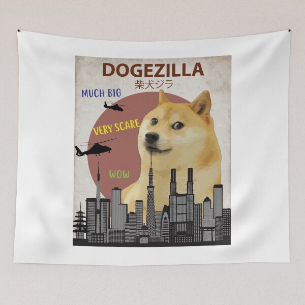 Item preview, Dogezilla Funny Doge Meme Giant Shiba Inu Classic designed and sold by shanesgoaw.