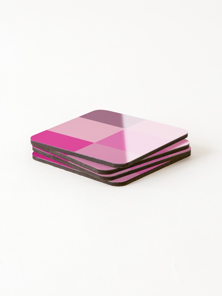 Thumbnail 4 of 5, Coasters (Set of 4), Abstract Pink Pattern designed and sold by Designfs.