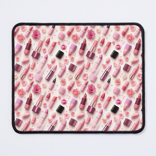 Item preview, Collection of Pink Lipstick and Cosmetics as Isolated Objects on a White Background designed and sold by AlienSkinEyes.