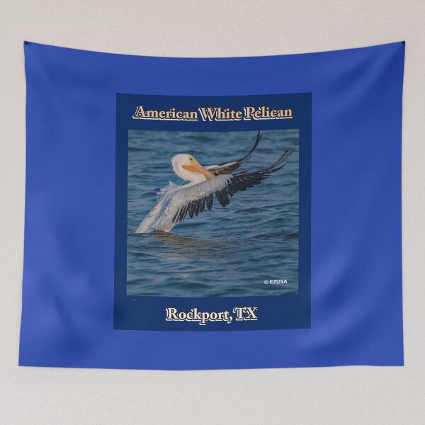 Item preview, Give The Bird To Your Lover, American White Pelican from Rockport, Texas, Birding Rockport, Visit Rockport designed and sold by MoreEZUSA-Here.