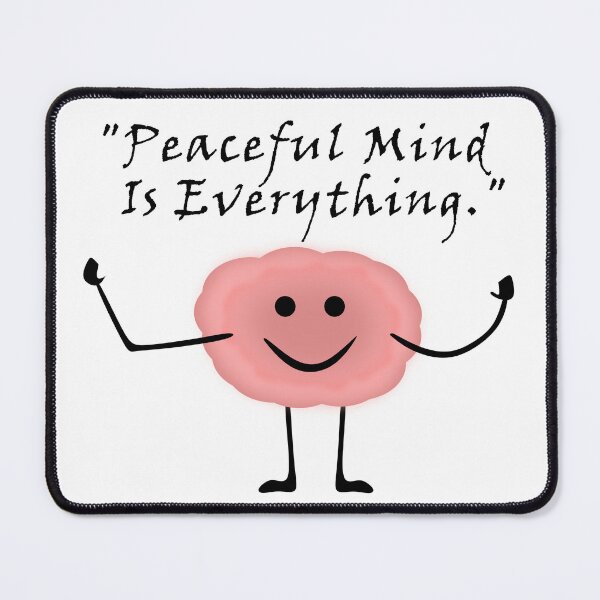 Item preview, Stunning Positive Quotes Design -"Peaceful Mind Is Everything"  designed and sold by DesignDrawn.