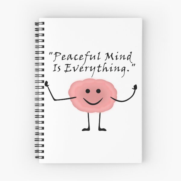 Item preview, Stunning Positive Quotes Design -"Peaceful Mind Is Everything"  designed and sold by DesignDrawn.