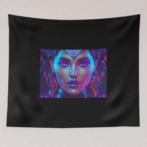 Item preview, Powerful woman with neon lights designed and sold by Kodchaporn-P.