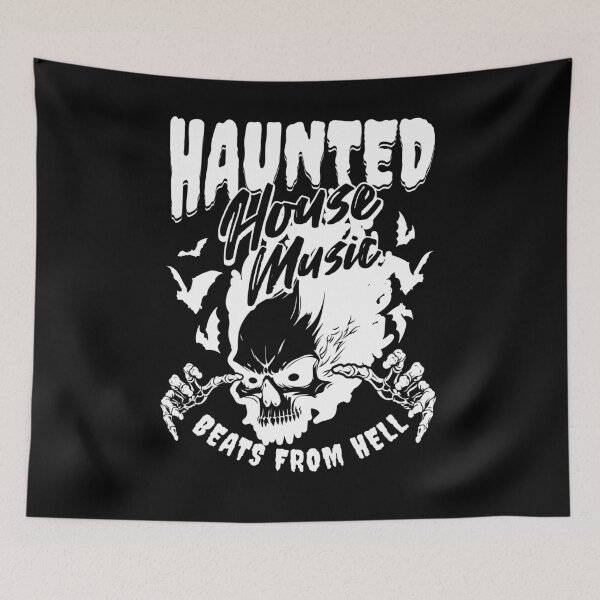Item preview, HOUSE MUSIC  - Haunted House From Hell (white)  designed and sold by Discothreadz.