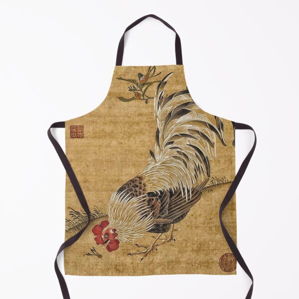 Item preview, Rooster Feasting Field designed and sold by EarthSevenSeas.