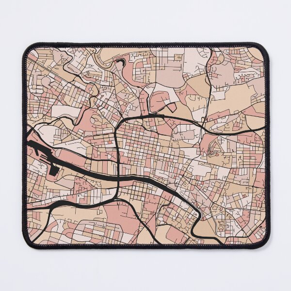 Item preview, Glasgow Map Pattern in Soft Pink Pastels designed and sold by PatternMaps.