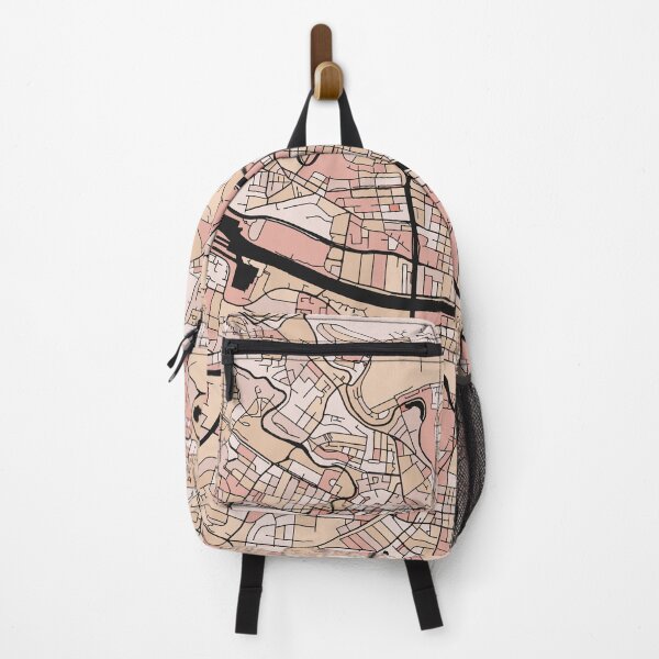 Item preview, Glasgow Map Pattern in Soft Pink Pastels designed and sold by PatternMaps.