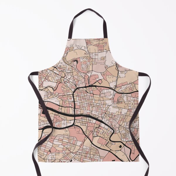 Item preview, Glasgow Map Pattern in Soft Pink Pastels designed and sold by PatternMaps.