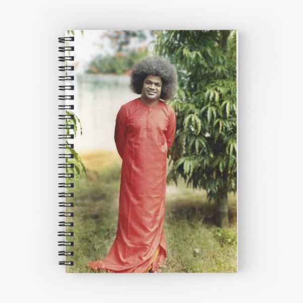 Item preview, Sathya Sai Standing Red Robe | High Quality Print designed and sold by sathyas-corner.