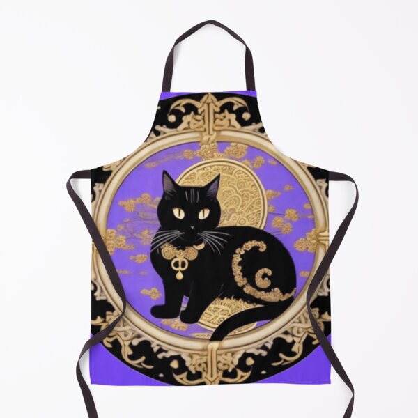 Item preview, Gold black kitty ornamental designed and sold by Roxburylane.