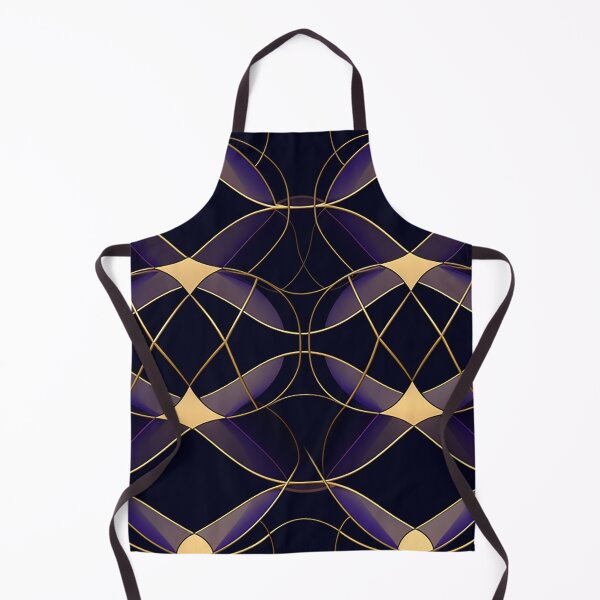 Item preview, Luxurious Geometry: Gold & Purple Circular Grid Art designed and sold by PaintbrushPlace.