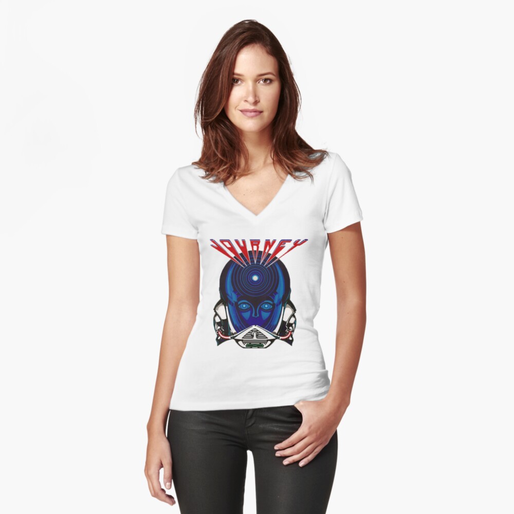 Item preview, Fitted V-Neck T-Shirt designed and sold by inleig-hears.