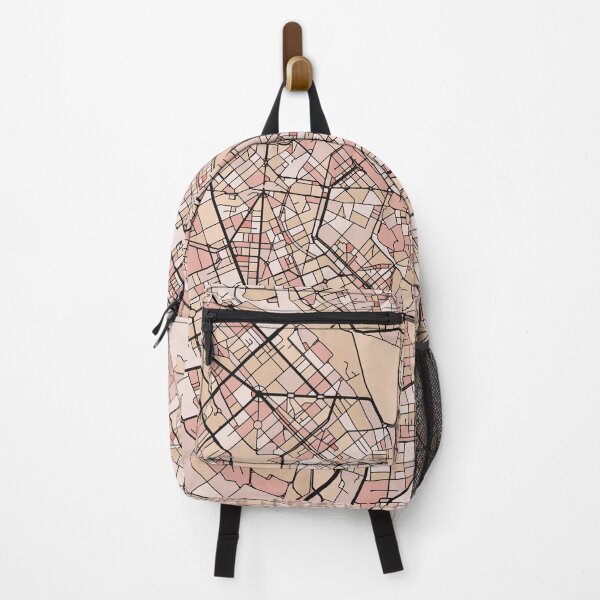 Item preview, Milan Map Pattern in Soft Pink Pastels designed and sold by PatternMaps.