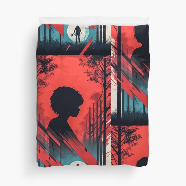 Digital Dreams: Stranger Things Duvet Cover