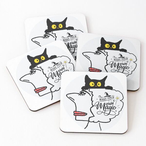 Item preview, Witch and black cat designed and sold by DLGstudio.