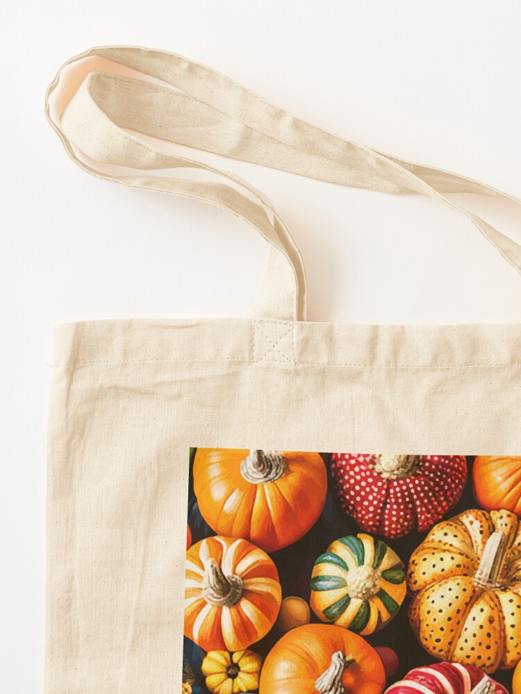 Orange Polka Dot Halloween Tote