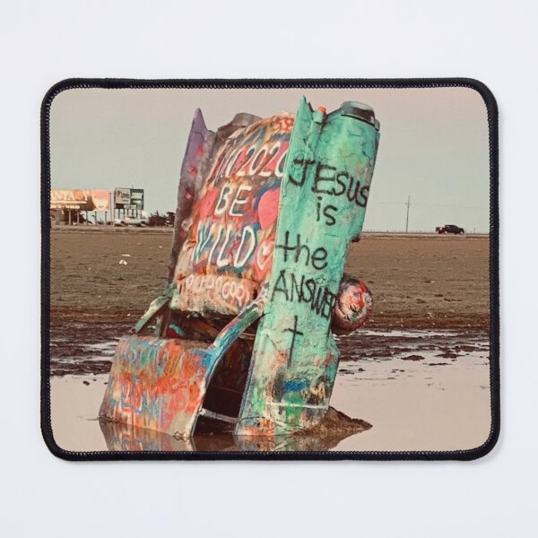 Item preview, Jesus is the Answer Grafitti Art Cadillac Ranch Amarillo Tx designed and sold by Neeshki.