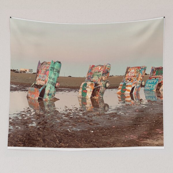 Item preview, Jesus is the Answer Grafitti Art Cadillac Ranch Amarillo Tx designed and sold by Neeshki.