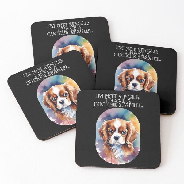 Item preview, Funny cocker spaniel quote - King Charles Friends designed and sold by Mechanical-Artt.