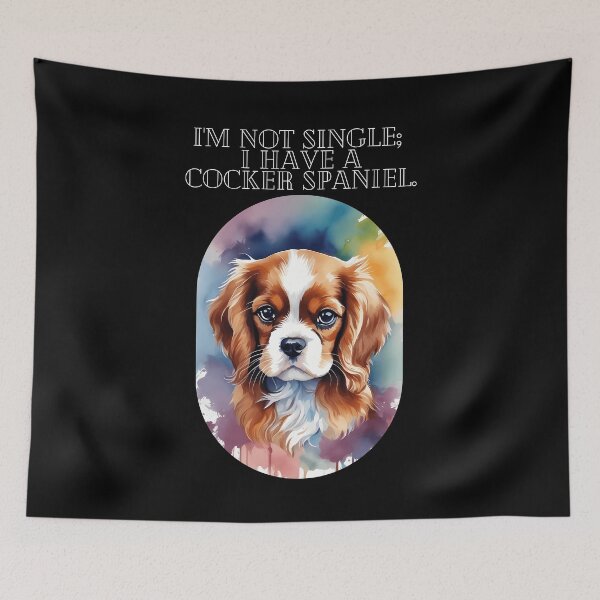 Item preview, Funny cocker spaniel quote - King Charles Friends designed and sold by Mechanical-Artt.
