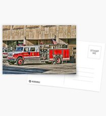 Fire Truck Adjust Postcards
