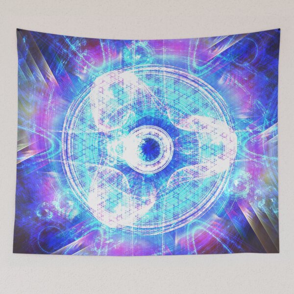 Item preview, A Glimmer in a Future Tye-Dye Vortex [Complex Hex] | Fractal Art by Douglas James designed and sold by SirDouglasFresh.