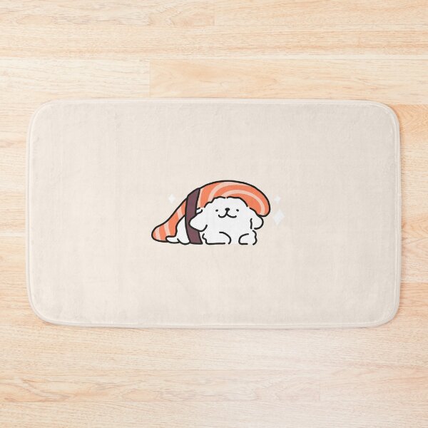 Item preview, Cute Line Puppy Maltese - Sushi Salmon designed and sold by sleepycharis.