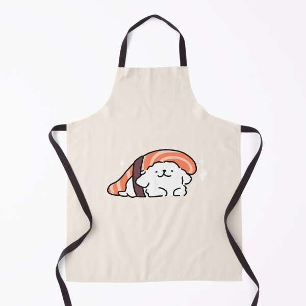 Item preview, Cute Line Puppy Maltese - Sushi Salmon designed and sold by sleepycharis.