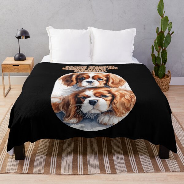 Item preview, Cita divertida de cocker spaniel - Playful Cavaliers designed and sold by Mechanical-Artt.