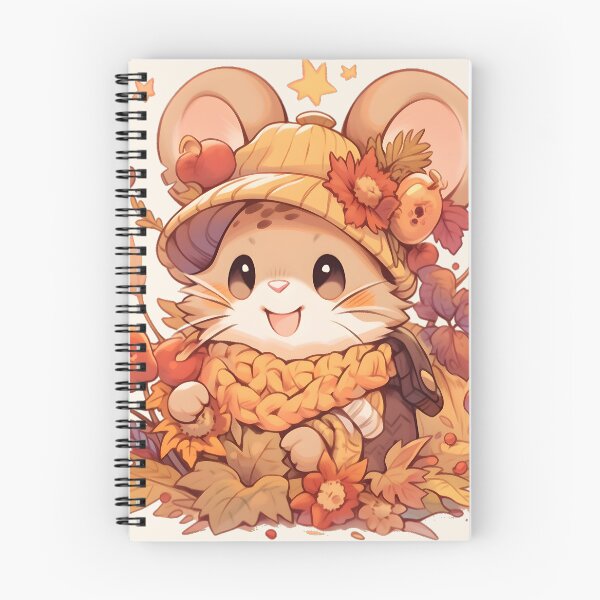 Item preview, Happy Harvest Mouse in Apricot Hat and Scarf designed and sold by InkedBeasts.