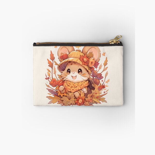 Item preview, Happy Harvest Mouse in Apricot Hat and Scarf designed and sold by InkedBeasts.