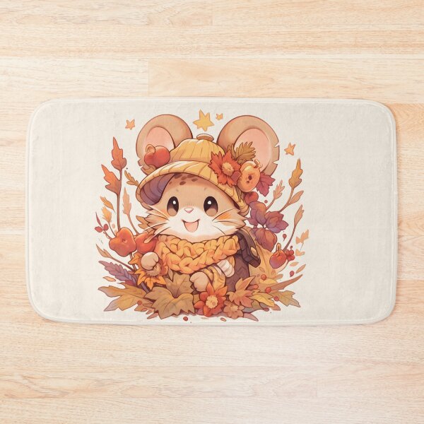 Item preview, Happy Harvest Mouse in Apricot Hat and Scarf designed and sold by InkedBeasts.