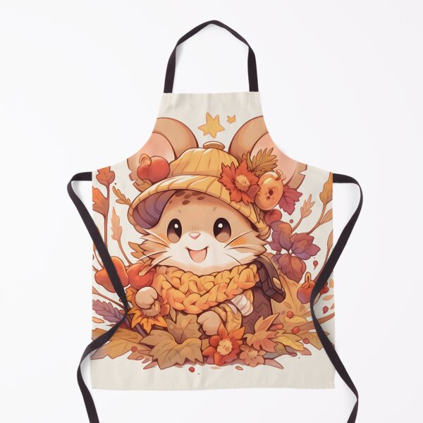 Item preview, Happy Harvest Mouse in Apricot Hat and Scarf designed and sold by InkedBeasts.