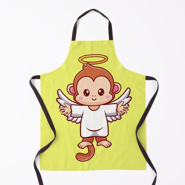 Item preview, Monkey's Heavenly Flight: Cute Angelic Adventure designed and sold by hjian8219.