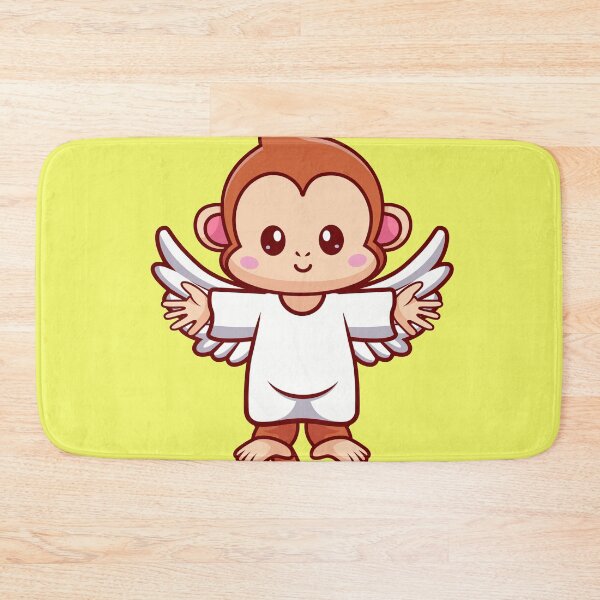 Item preview, Monkey's Heavenly Flight: Cute Angelic Adventure designed and sold by hjian8219.